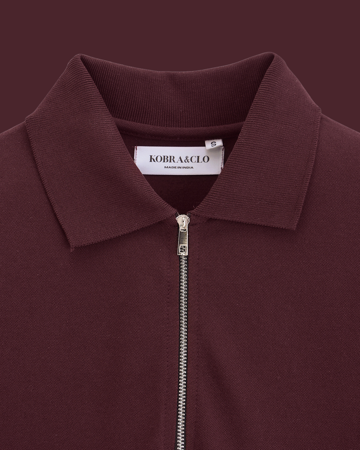 Wine Zip Polo