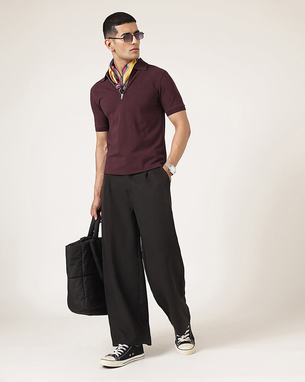 Wine Zip Polo